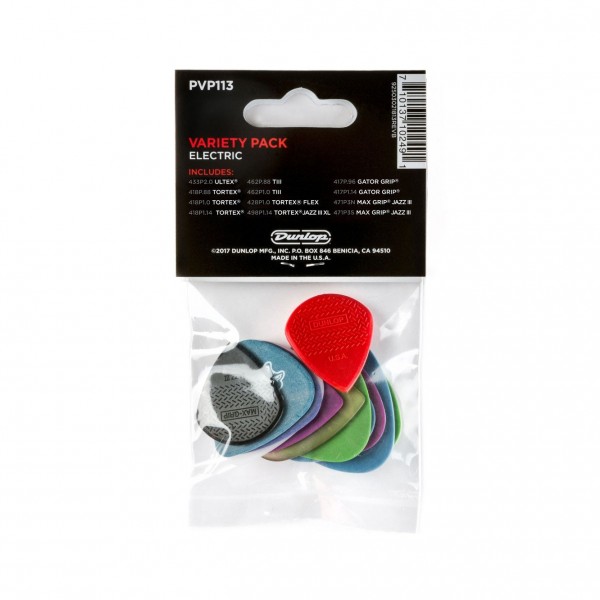 Dunlop Picks Variety Electric, Pack 12 back