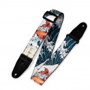 Levy's MPD2-016 Prints Polyester w/ Leather Ends 2", Tattoo Koi Fish