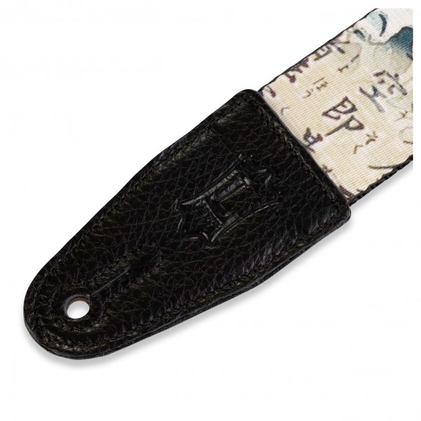 Levy's Prints Polyester w Leather Ends 2" - Tattoo Koi Fish ends