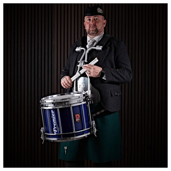 Premier Marching HTS 800 14" x 12" Snare Drum, Sapphire