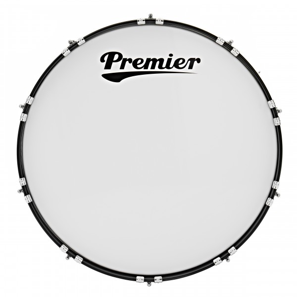 Premier Marching Parade 26” x 14” Bass Drum, White
