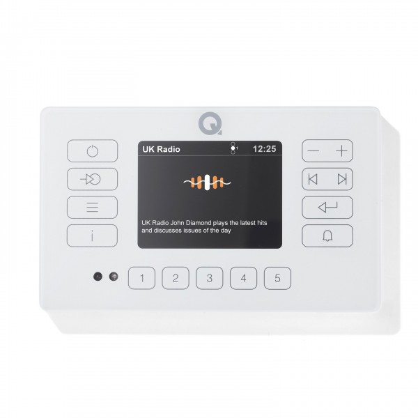 Q Acoustics E120 Bluetooth and DAB/FM Radio Music System, White