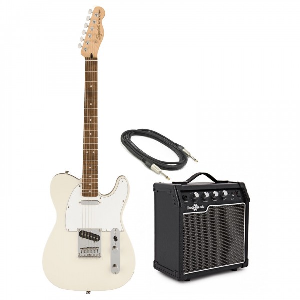 Squier Affinity Telecaster, Olympic White & 10W Amp Pack