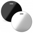 Evans Hydraulic Black Snare Drum Head & Hazy 300 Pack, 14''