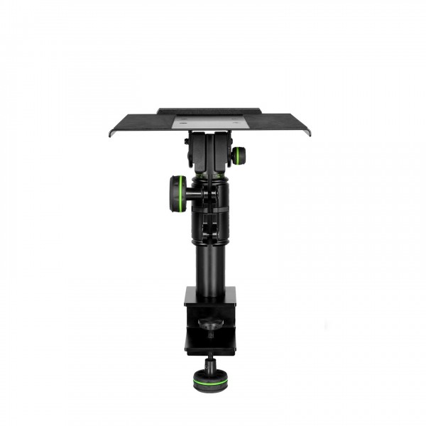 Gravity SP3102TM Flexible Studio Monitor Stand with Table Clamp - squashed