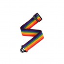 D'Addario PWSAL411 Auto Lock Polypro Guitar Strap, Rainbow