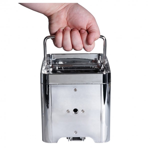 Equinox Colour Raider Lithium Battery Uplighter Pack, Chrome - Handle