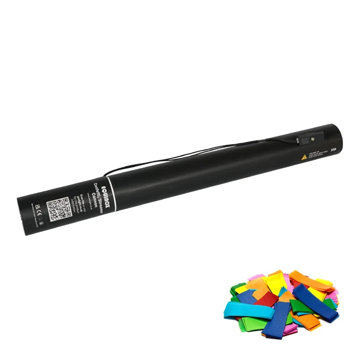 Click to view product details and reviews for 50cm Electric Confetti Cannon Multicolour.