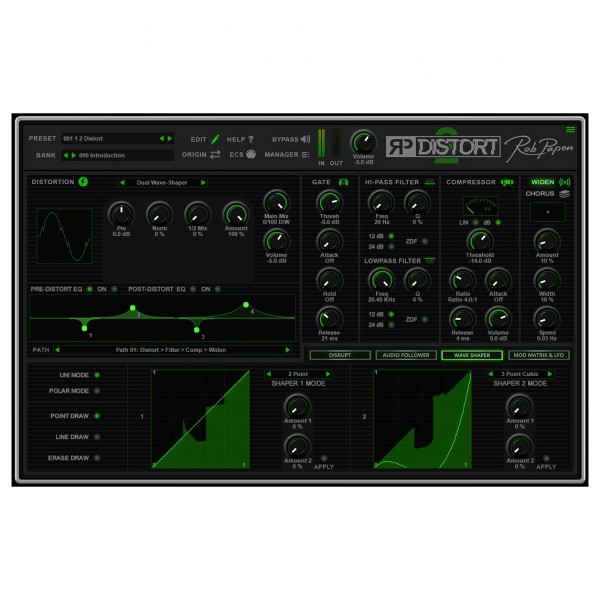 Rob Papen RP-Distort 2 - Waveshaper