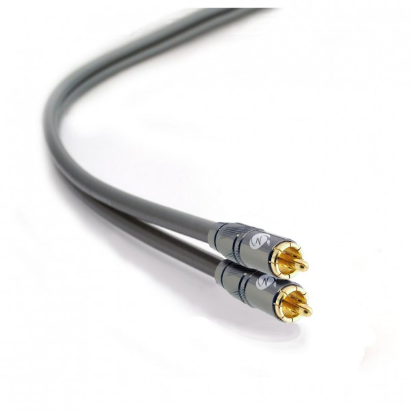 Fisual Rio Custom Made Stereo Phono Cable w/ Havana Plugs, (Pair)