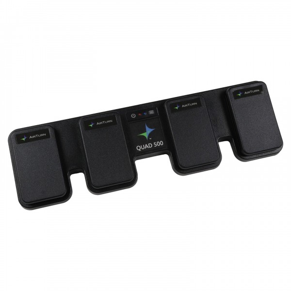 Airturn QUAD500 Bluetooth Foot Controller - Angled View
