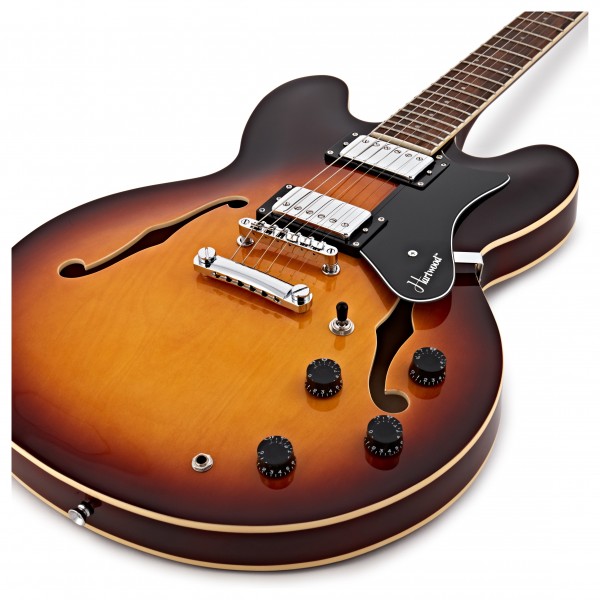 Hartwood Revival Semi Acoustic Guitar, Sunburst