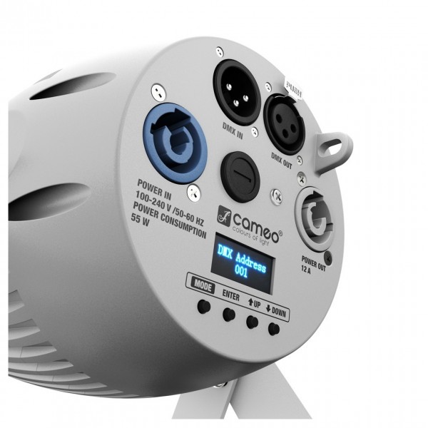 Cameo Q-Spot 40 WW Compact Spot, White - Connectors