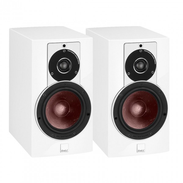 DALI Rubicon 2 Gloss White Bookshelf Speakers (Pair)