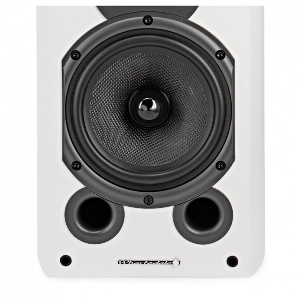 Wharfedale Diamond 9.1 Bookshelf Speakers (Pair), White Front View 2
