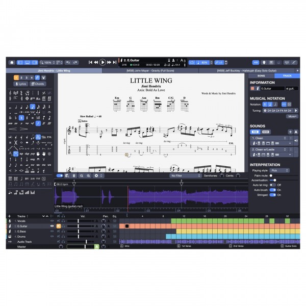 Arobas Guitar Pro 8 - Audio Track