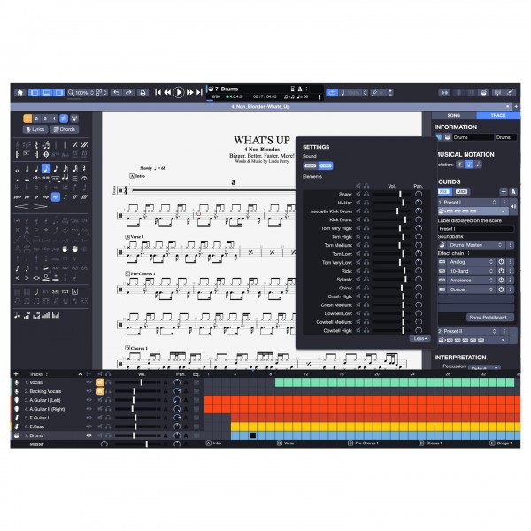 Arobas Guitar Pro 8 - Drum Mixer