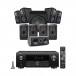 Denon AVC-X4700H AV Receiver & Diamond 5.1.4 Speaker Package, Black