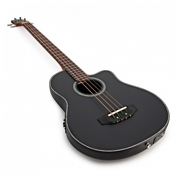 Roundback Electro Acoustic Bass Guitar by G4M, Black - NearlyNew