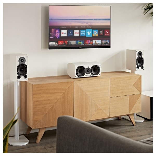 Wharfedale Diamond 9.CS Centre Speaker, White Lifestyle View 2