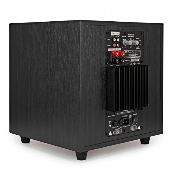 Wharfedale Diamond SW-150 Subwoofer, Black Side Back View