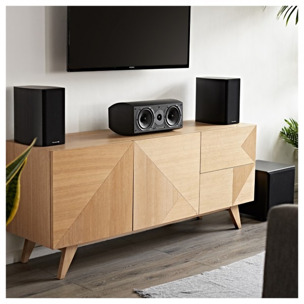 Wharfedale Diamond SW-150 Subwoofer, Black Lifestyle View 2