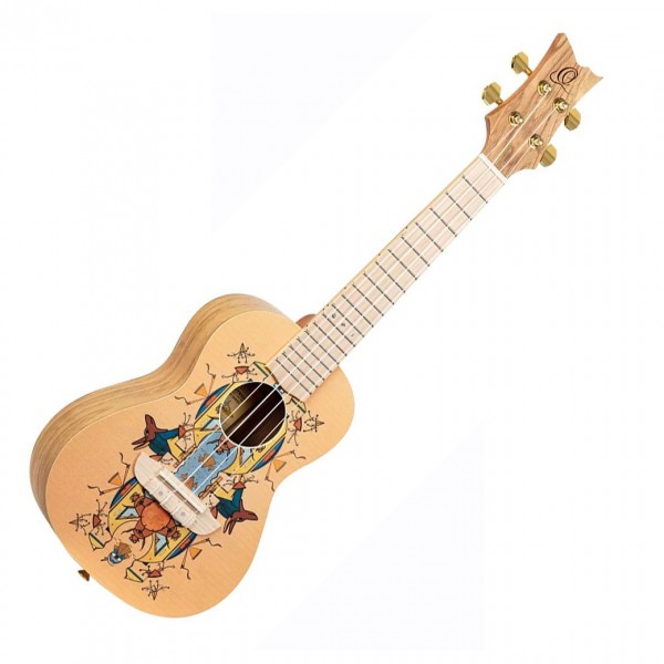 Ortega Art Series Concert Ukulele, Catalpa Egypt