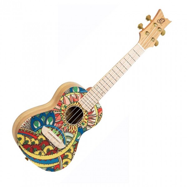 Ortega Art Series Concert Ukulele, Catalpa Mystic India
