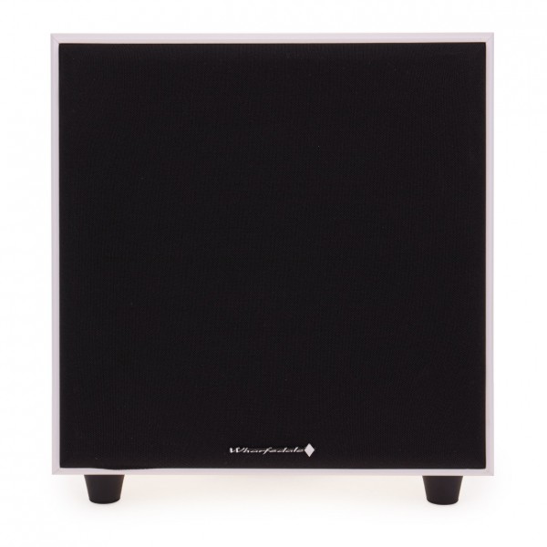 Wharfedale Diamond SW-150 Subwoofer, White Front View With Grille