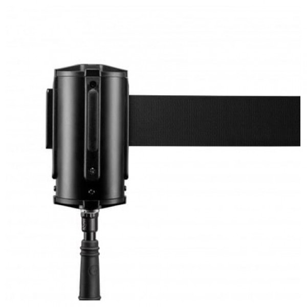 Gravity SABELT1BSET1 Retractable Crowd Barrier Cassettes with Bag - Cassette, Belt Extended