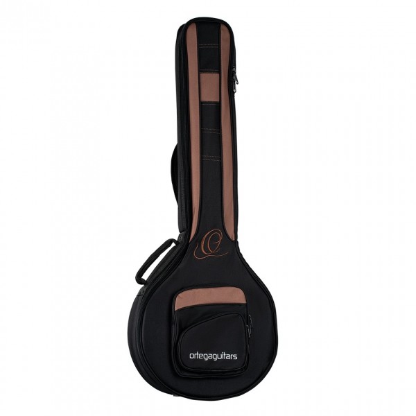 Ortega Pro Series Standard Size Banjo Bag, Brown/Black