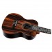 Ortega Elite Series Electro-Acoustic Concert Ukulele, Ebony Natural body angle