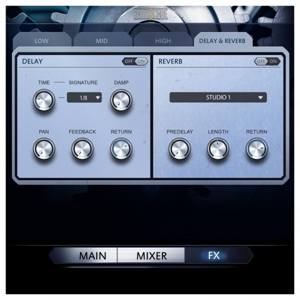 Trinity Drums Plugin - Delay/Reverb