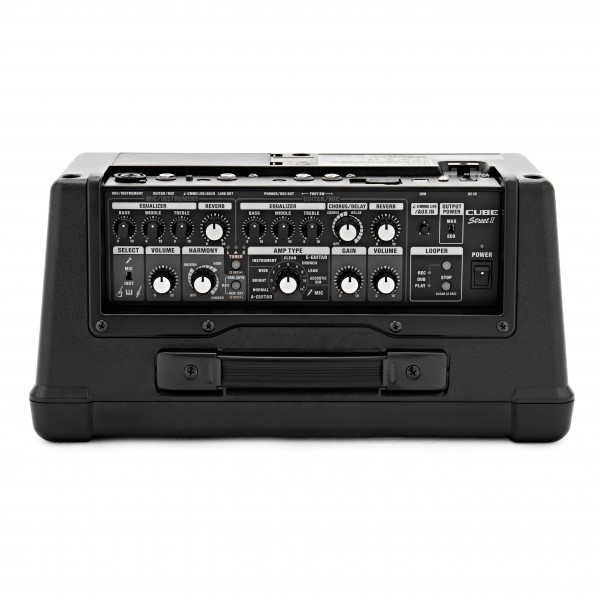 Boss Cube Street 2 Battery Powered Stereo Amplifier, Black