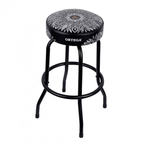 Ortega 30" Bar Stool, White Kaleidoscope