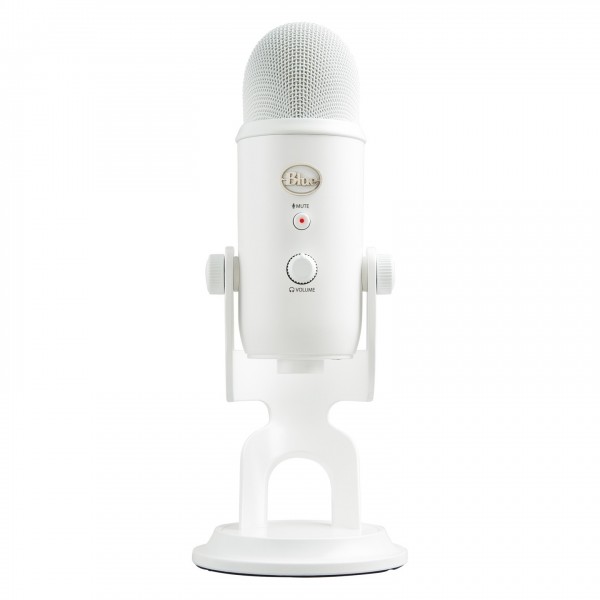 Blue Yeti USB Microphone, White Out - Front