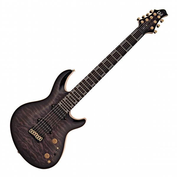 ESP LTD JR-7 QM Javier Reyes, Faded Blue Sunburst