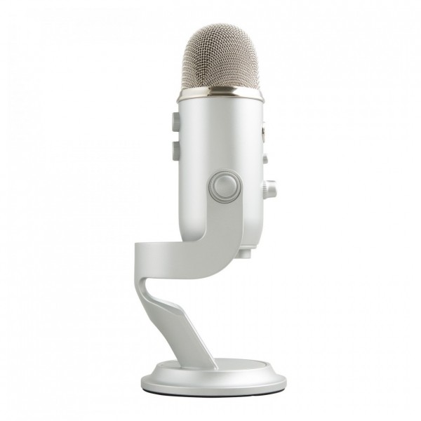 Blue Yeti Microphone, Silver - Right Side