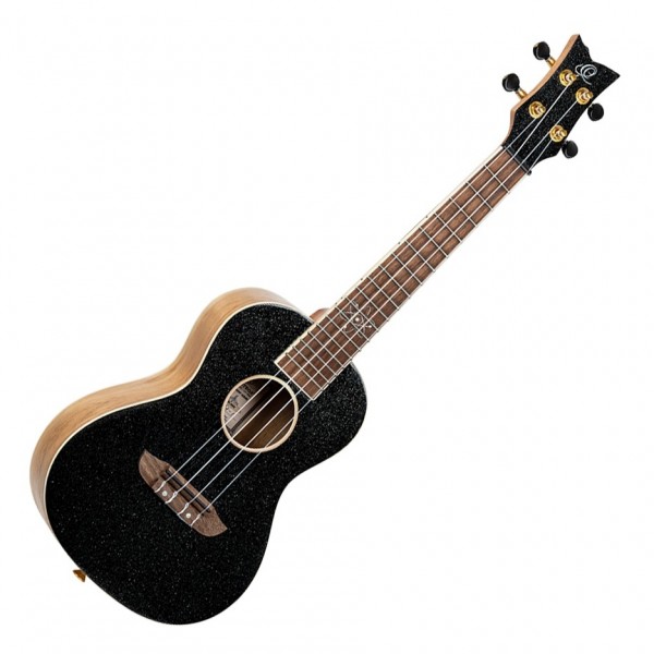 Ortega Element Series Concert Ukulele, Metallic Black