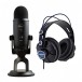 Blue Yeti USB Blackout Microphone Bundle with Headphones - Bundle