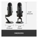 Blue Yeti Blackout - Dimensions