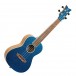 Ortega Element Series Concert Ukulele, Metallic Blue