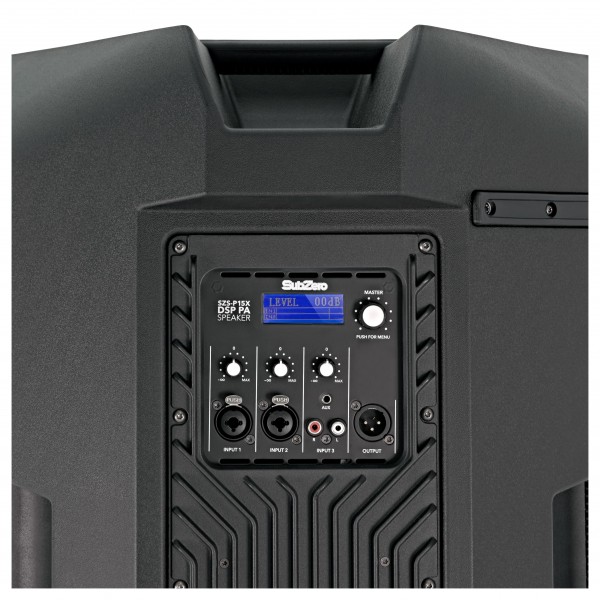 SubZero 15" DSP Speaker back close