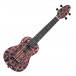 Keiki K2 Series Acoustic Soprano Ukulele, Red Kaleidoscope ukulele