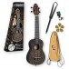 Keiki K2 Series Acoustic Soprano Ukulele, Orange Kaleidoscope