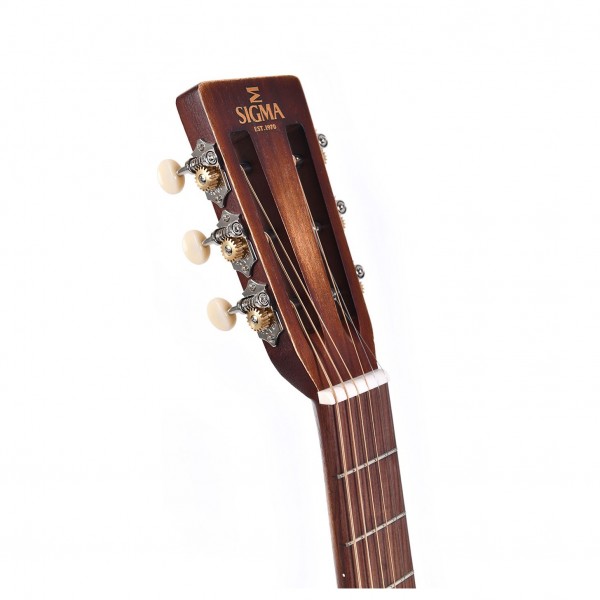 Sigma 00M-15SE 00 Size Electro Aged, Distressed Satin Natural headstock