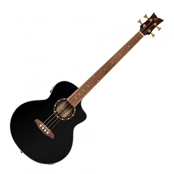 Ortega Deep Series 8 Electro-Acoustic Medium Scale Bass, Black