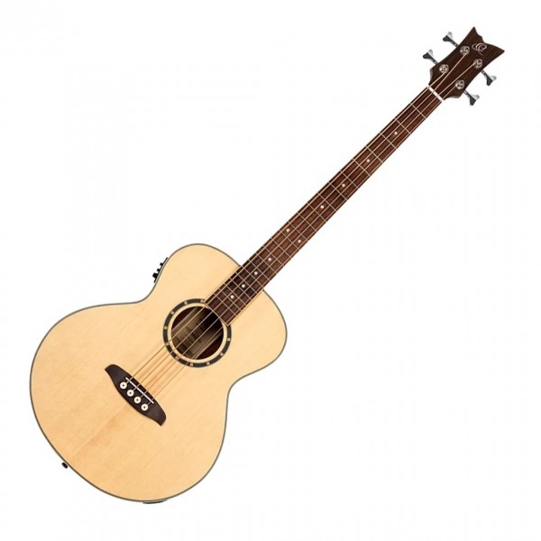 Ortega Deep Series 7 Electro-Acoustic Medium Scale Bass, Natural