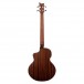 Ortega Deep Series 7 Electro-Acoustic Medium Scale Bass, Bourbon back