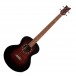 Ortega Deep Series 7 Electro Medium Scale Cutaway Bass, Bourbon